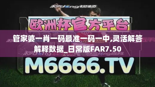 管家婆一肖一码最准一码一中,灵活解答解释数据_日常版FAR7.50