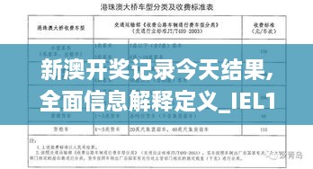 新澳开奖记录今天结果,全面信息解释定义_IEL17.52